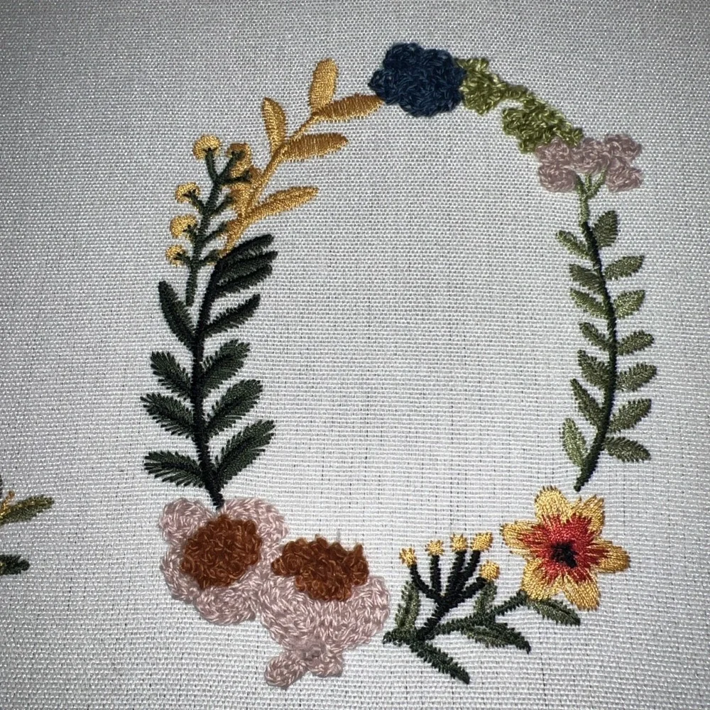 New BP Home Textile Embroidery. Woven Artistry L O V E Picture Frame 12 X 15